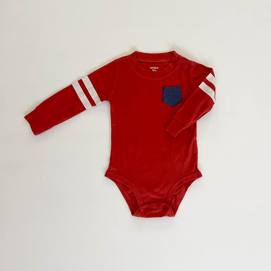 BRICK RED ONESIE