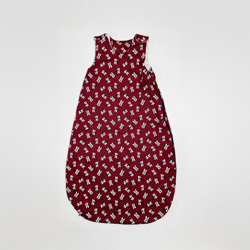 MAROON MICKEY PRINTED SLEEPING BAG