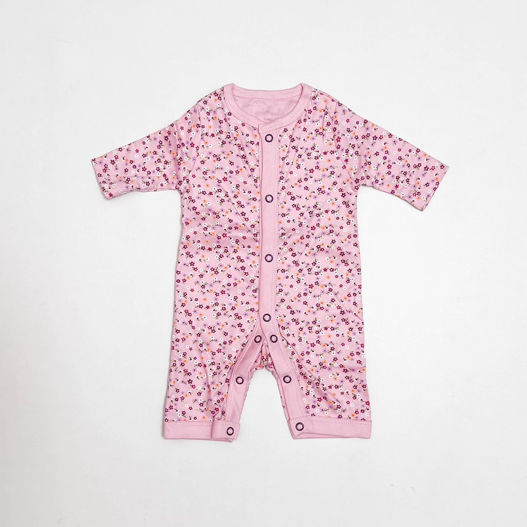 PINK FLORAL PRINTED JUMPSUIT