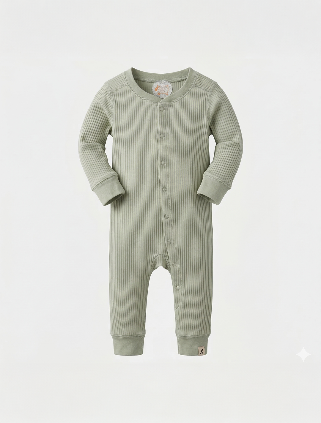 FRESH MINT GREEN RIBBED ROMPER