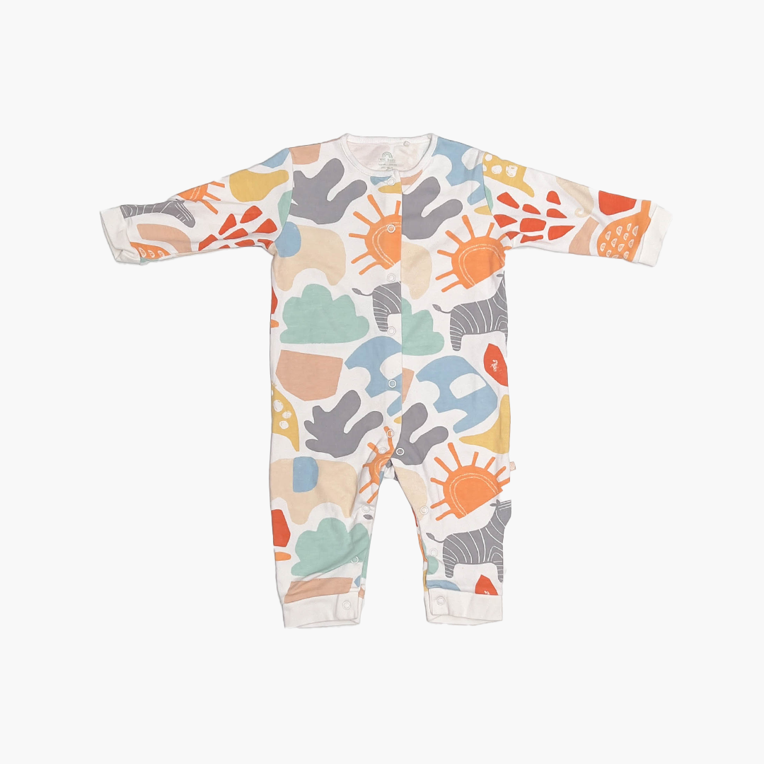 MULTICOLOUR PATTERNED ROMPER