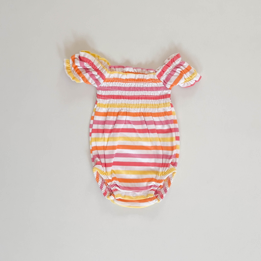 PINK STRIPED ONESIE