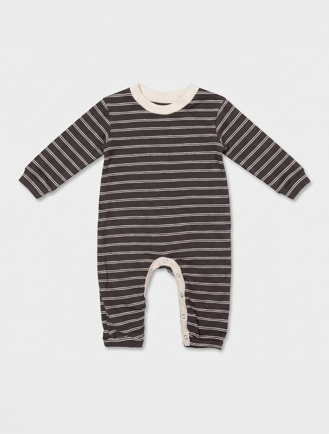 GREY STRIPED ROMPER