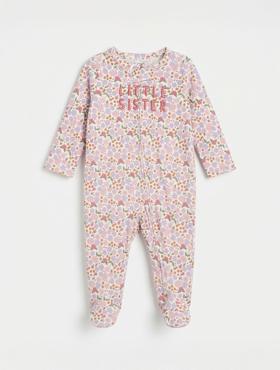 luna51PIBK FLORAL ZIPPER SLEEPSUIT
