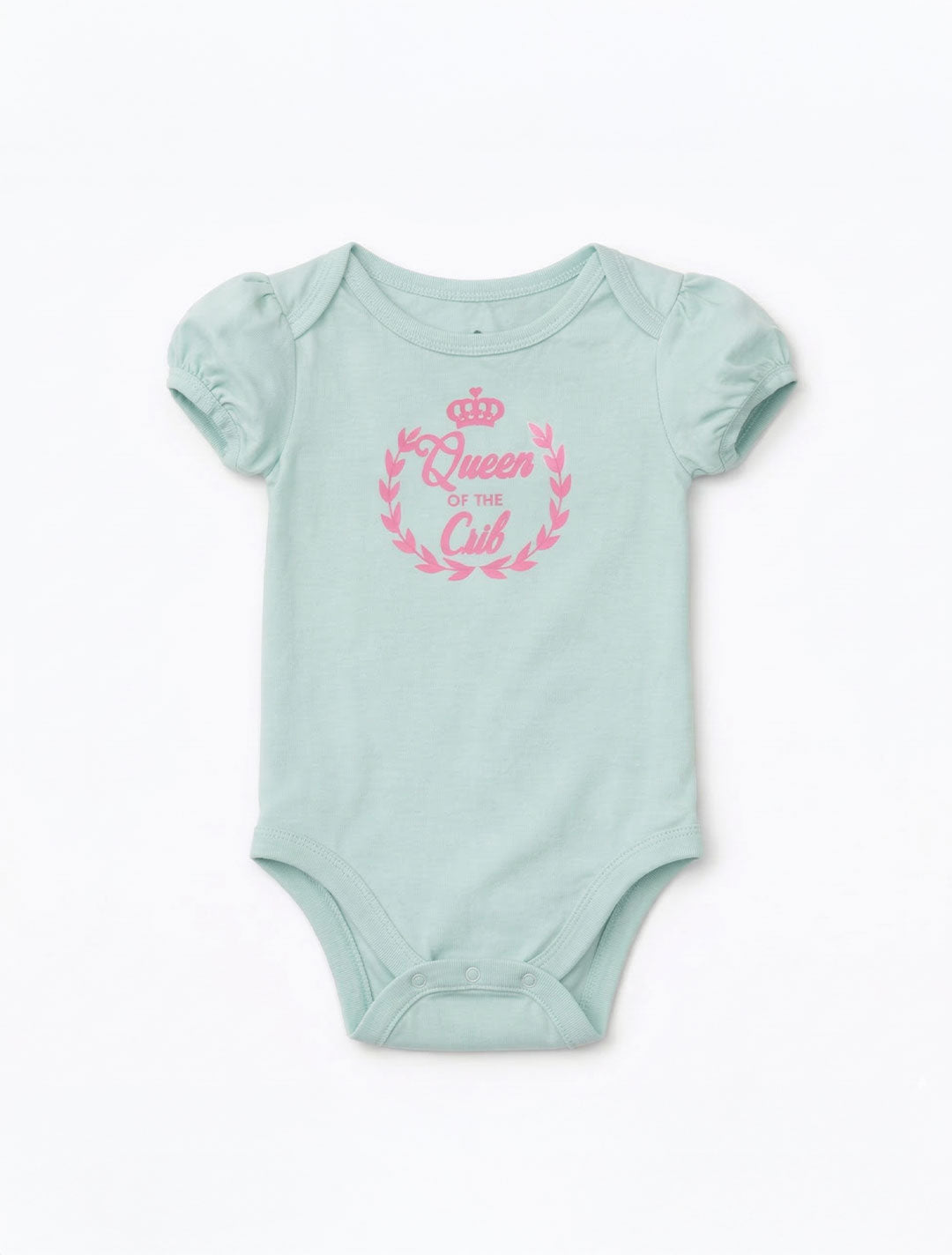 AQUA BLUE PRINTED ONESIE