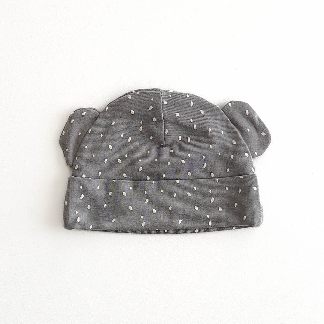 GREY BEAR EARS CAP