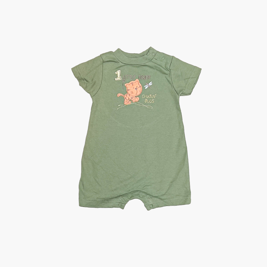 GREEN PRINTED JUMPSUIT