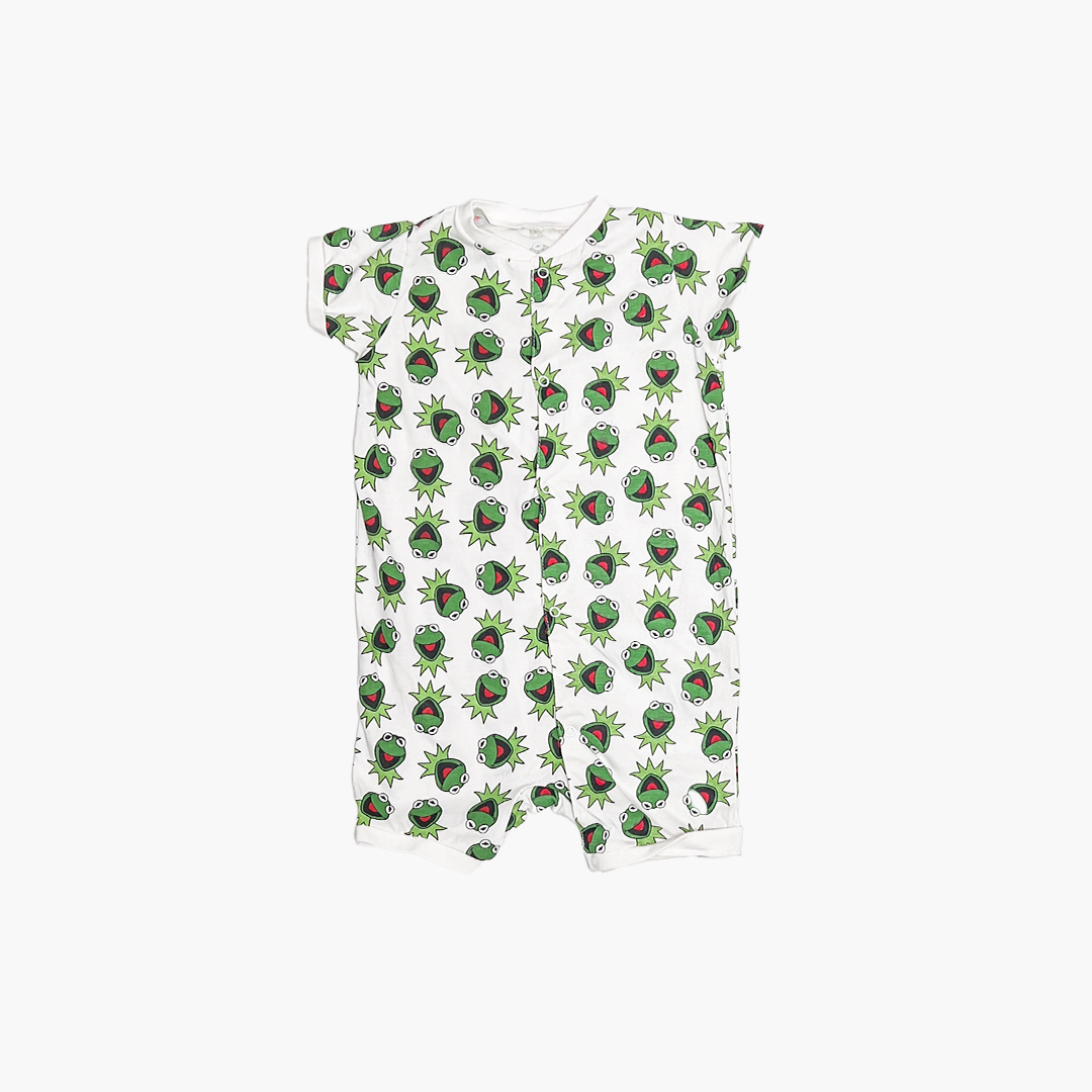 GREEN FROG PRINTED JUMPSUIT