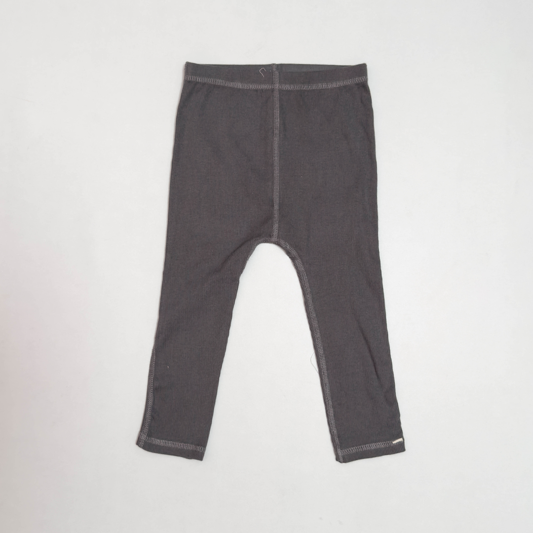 GREY RIBBED PANTS