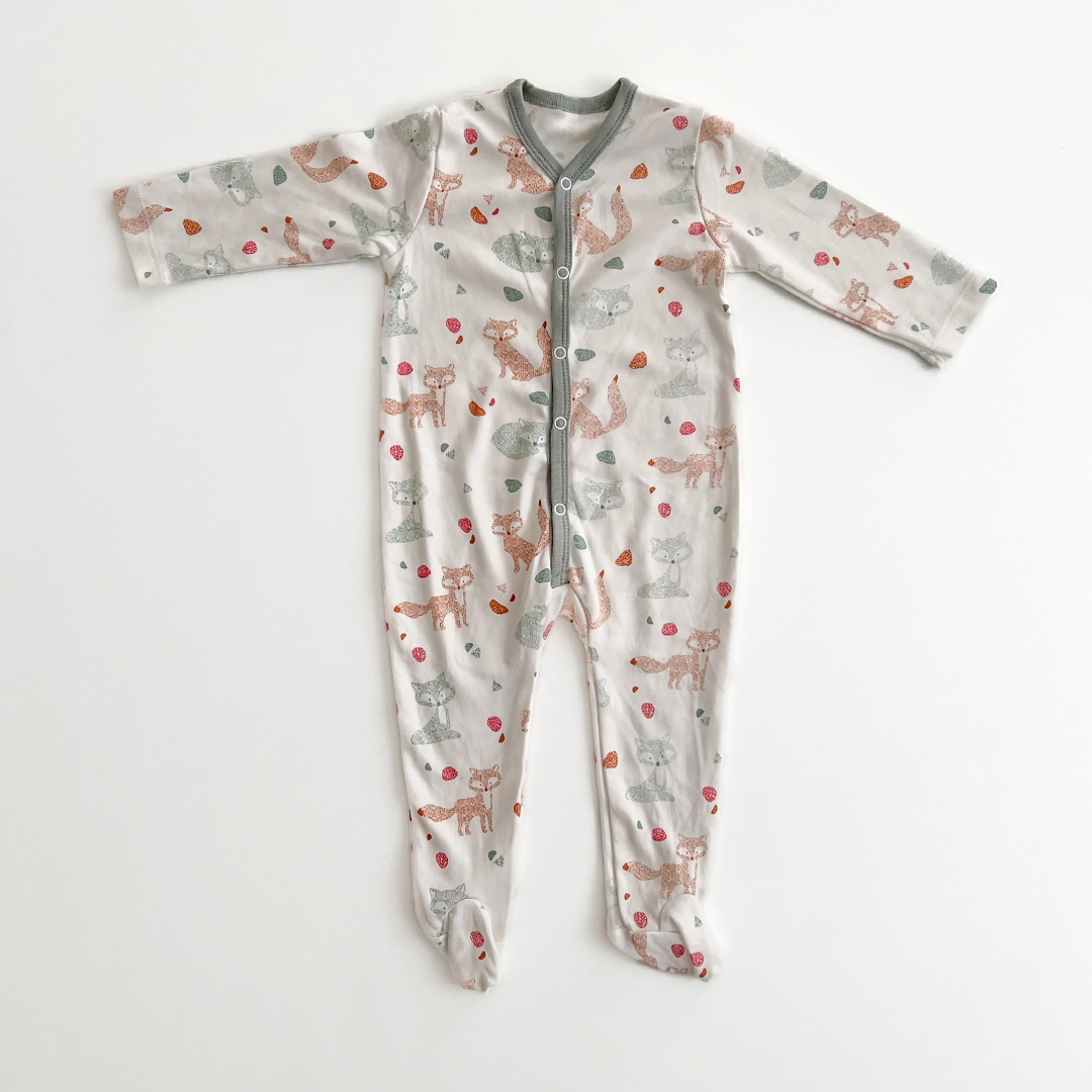 FOX PRINTED SLEEPSUIT