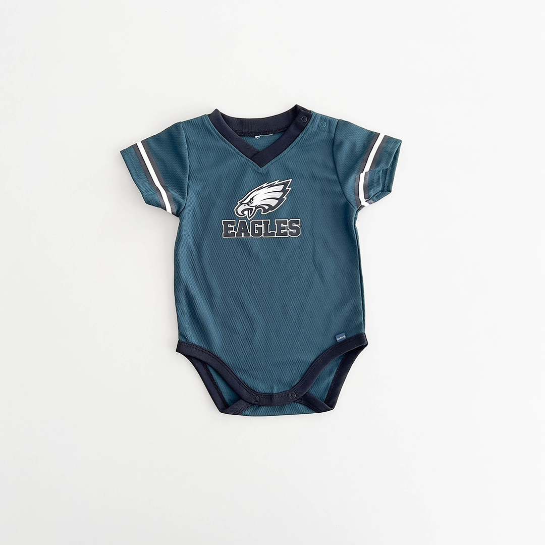 BLUE GREEN JERSEY MODEL ONESIE