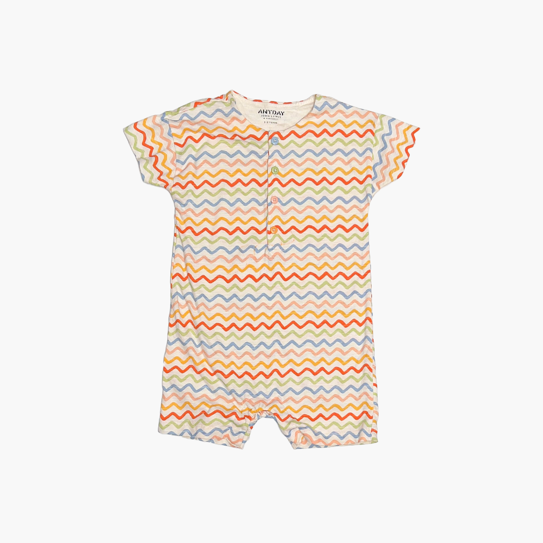MULTICOLOUR WAVES PATTERN JUMPSUIT