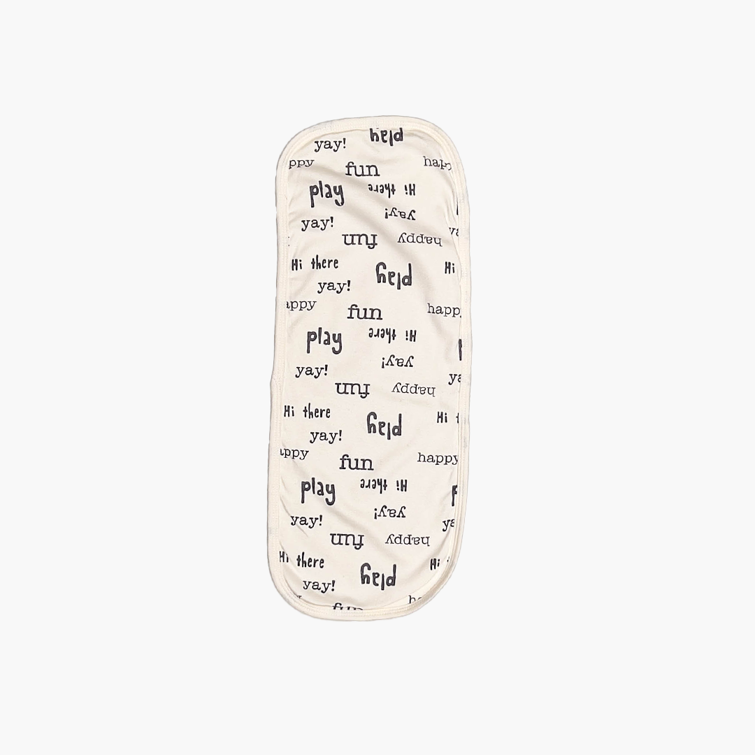 OFF WHITE PRINTED BURP CLOTH