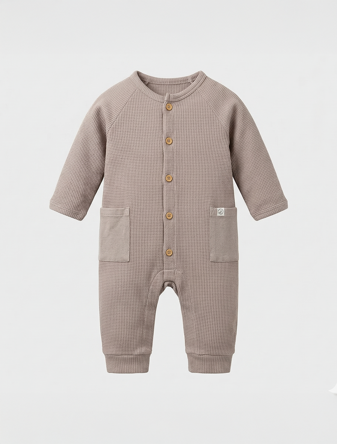 PREMIUM BEIGE KNITTED ROMPER