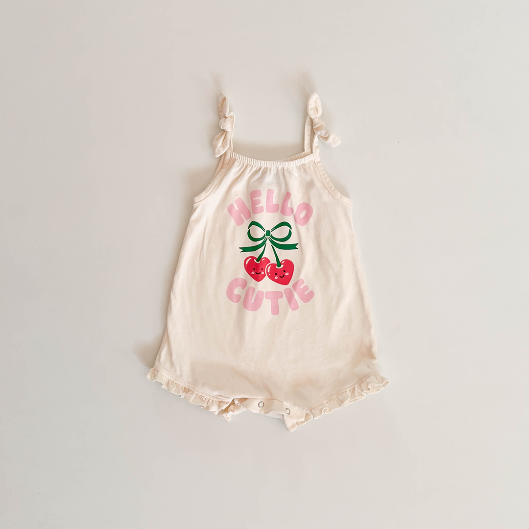 IVORY HELLO CUTIE PRINTED JUMPSUIT