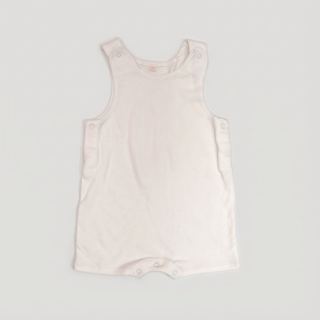 WHITE SLEEVELESS JUMPSUIT