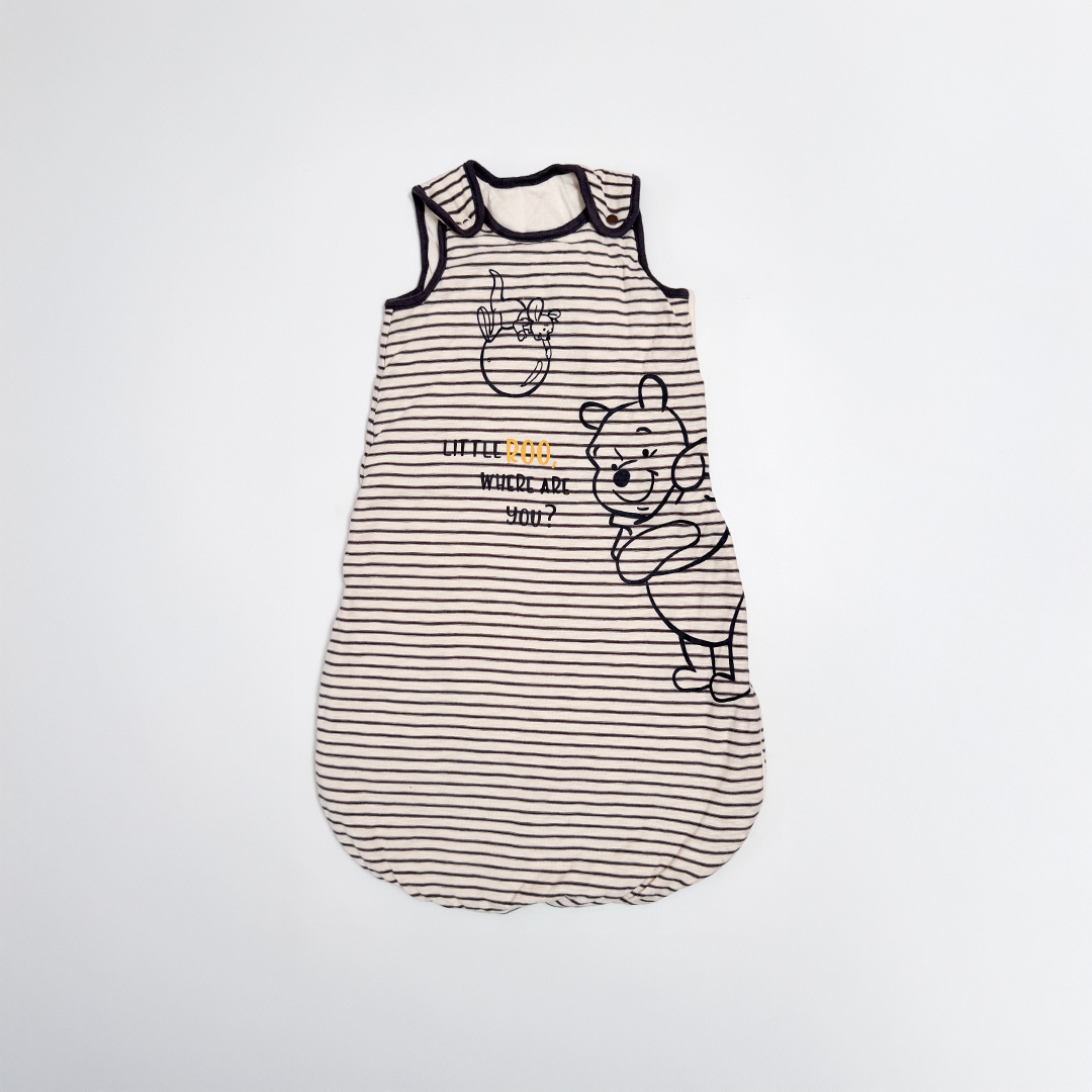 BEIGE STRIPED SLEEPING BAG