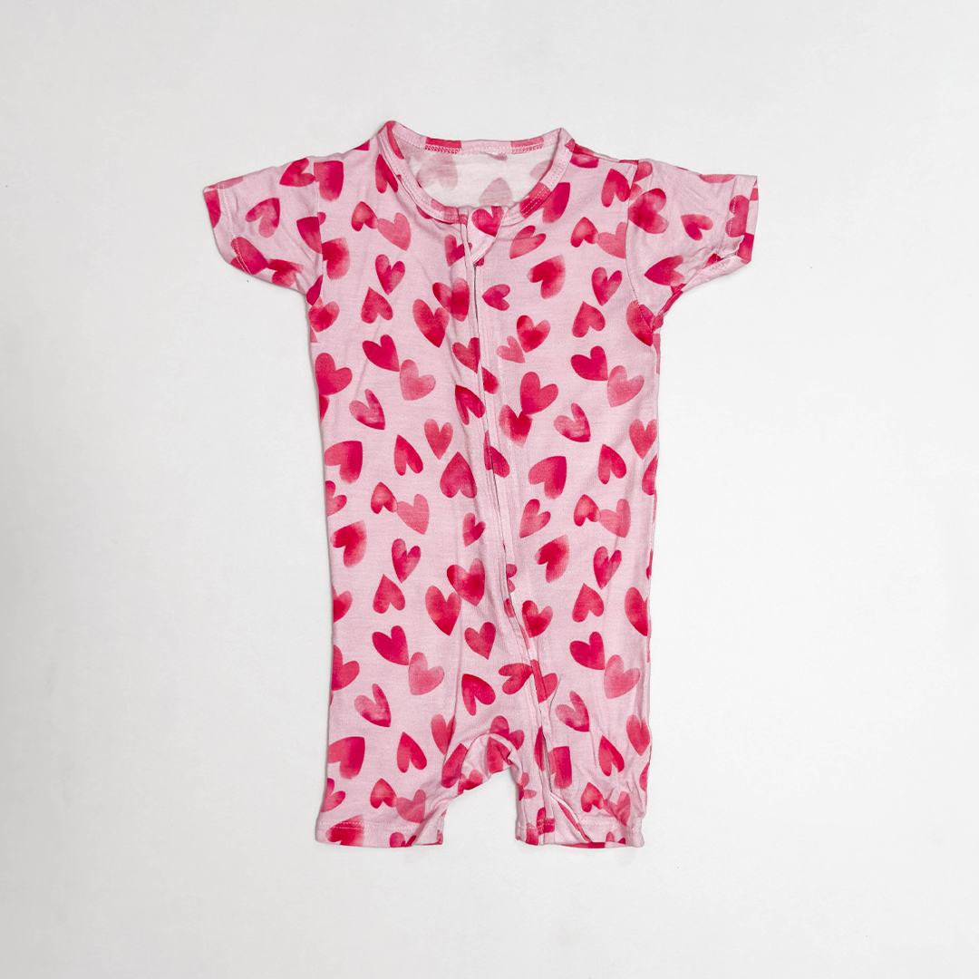 PINK LOVE VISCOUS ZIPPER JUMPSUIT