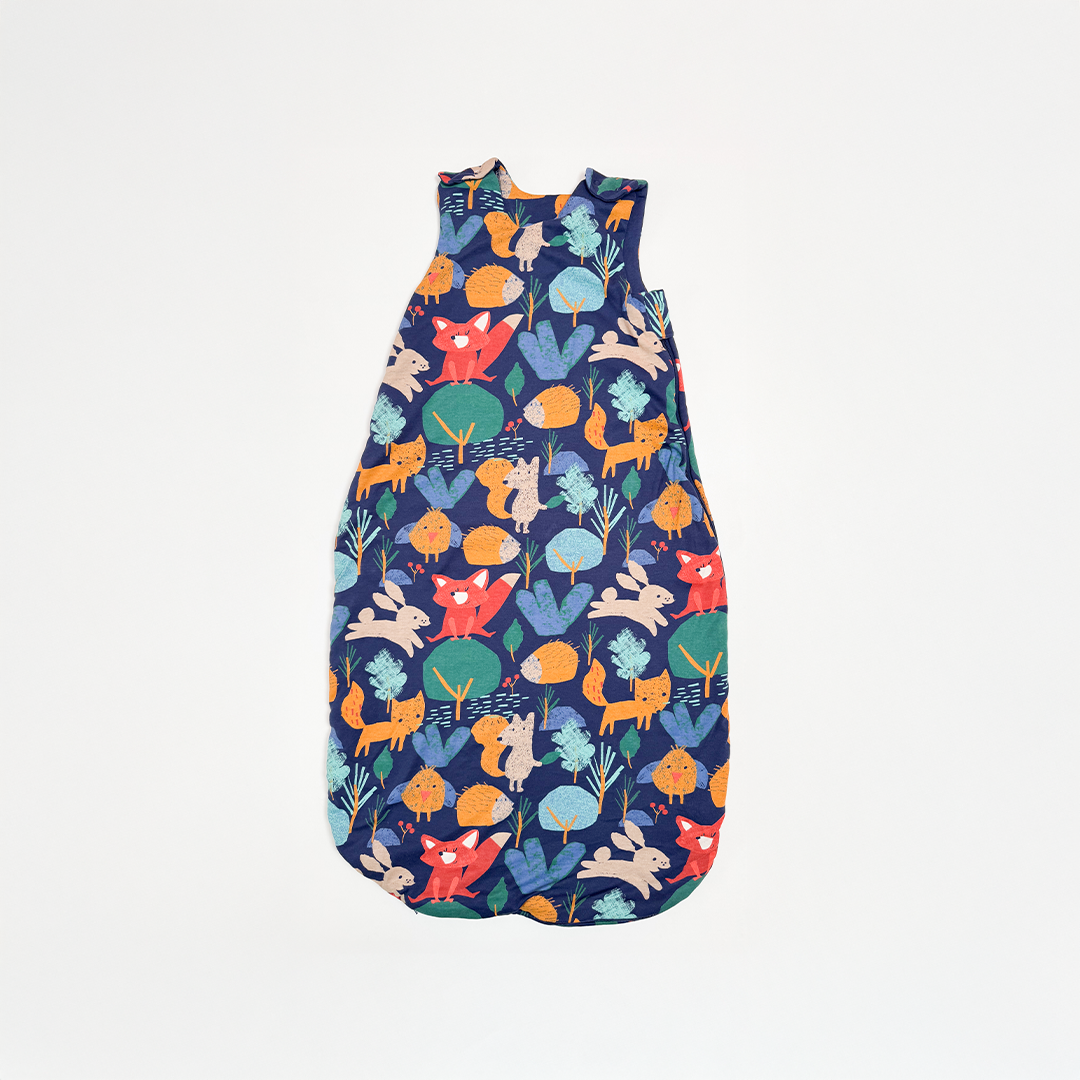 NAVY BLUE PRINTED SLEEPING BAG