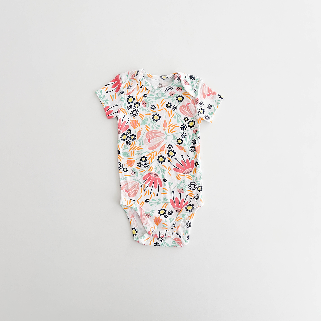 FLORAL COTTON ONESIE