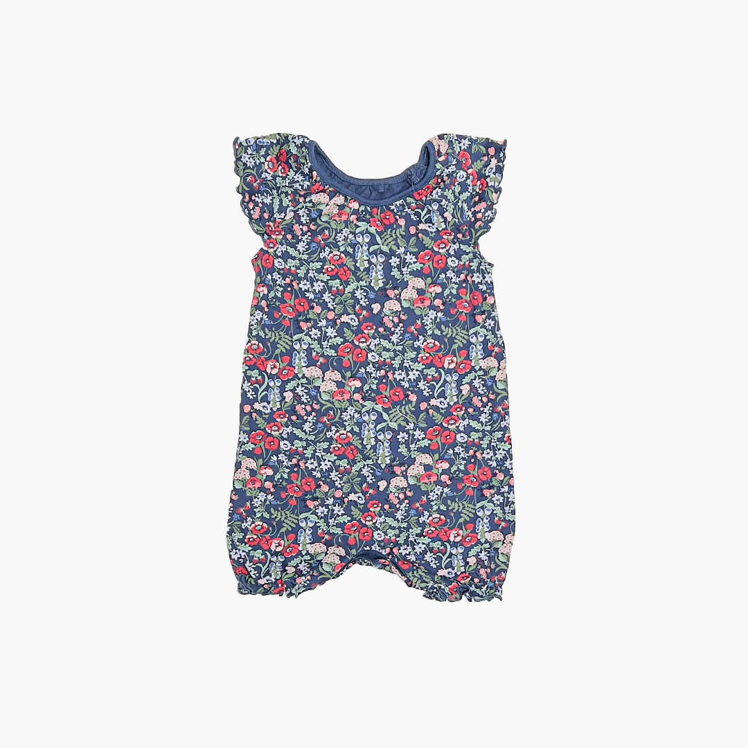 NAVY BLUE FLORAL PRINTED JUMPSUIT