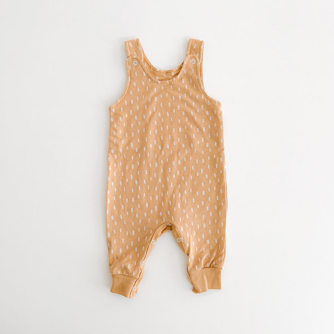 BEIGE PATTERNED ROMPER