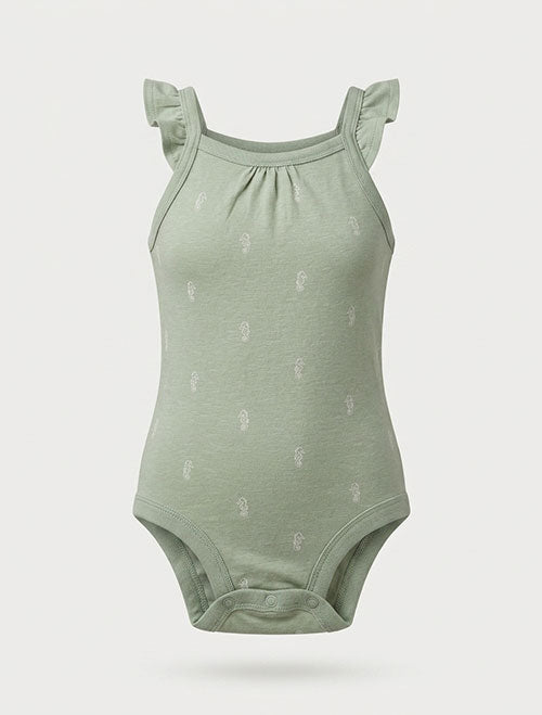 Sage green girls onesie