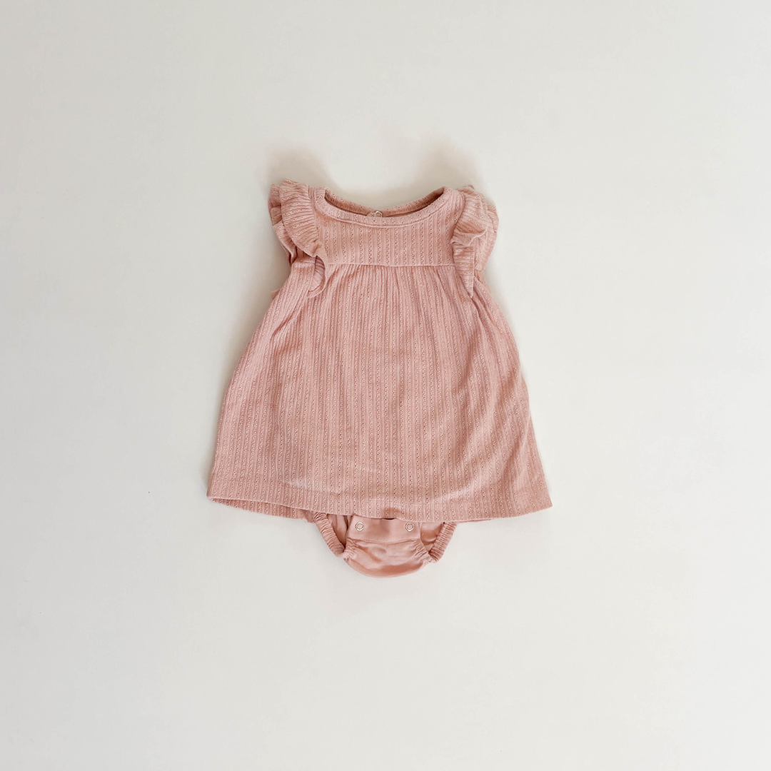 LITTLE PLANET ORGANIC CARTERS BABY POINTELLE BODYSUIT DRESS