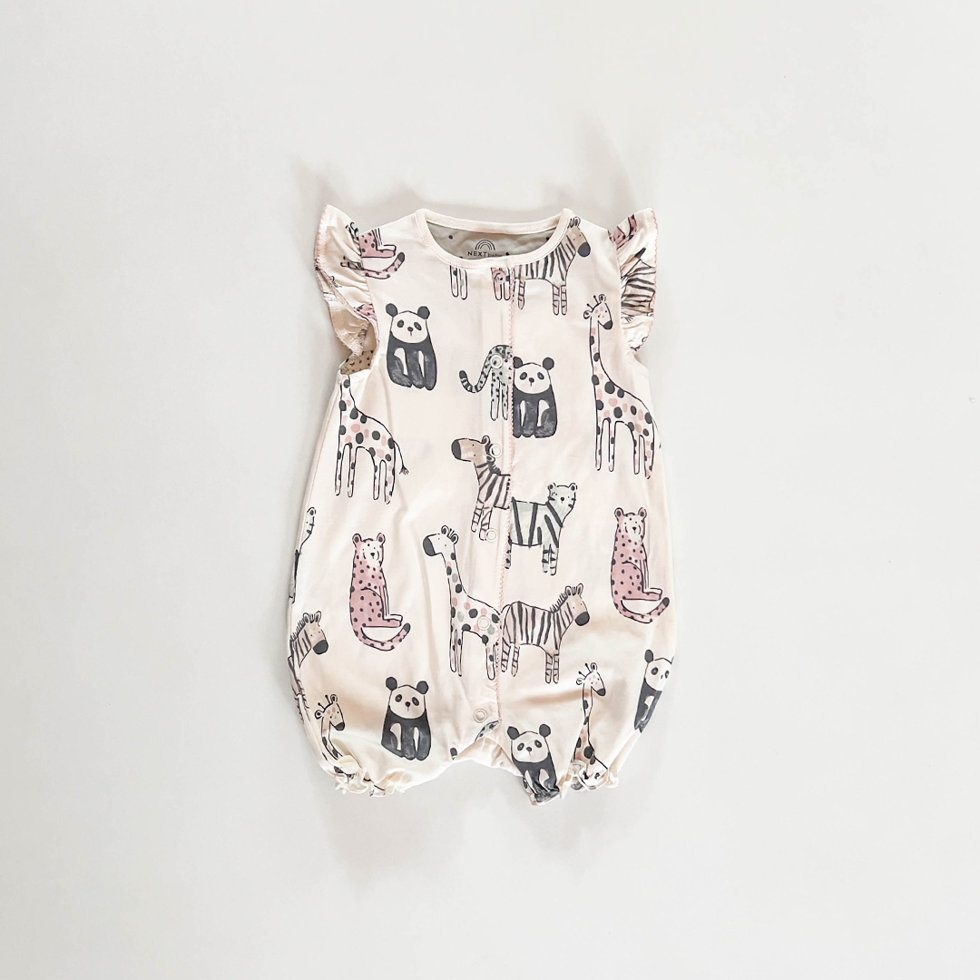 OFF WHITE ANIMAL PRINTED JUMPSUIT