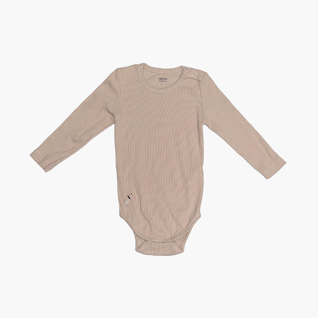 BEIGE RIBBED ONESIE