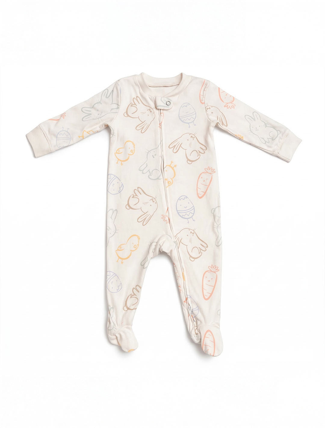 BEIGE ZIPPER SLEEPSUIT