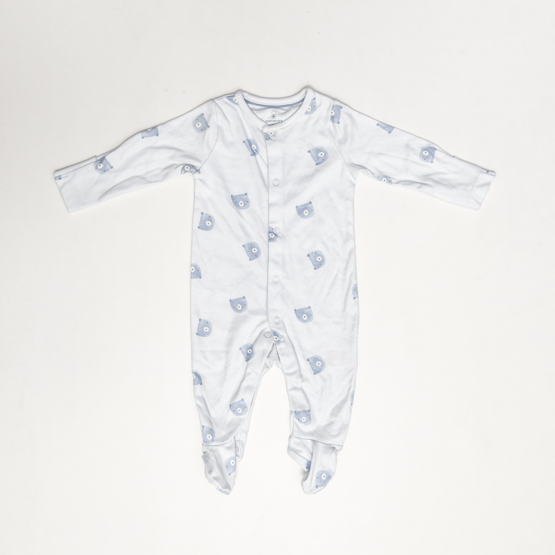 BLUE TEADDY SLEEPSUIT
