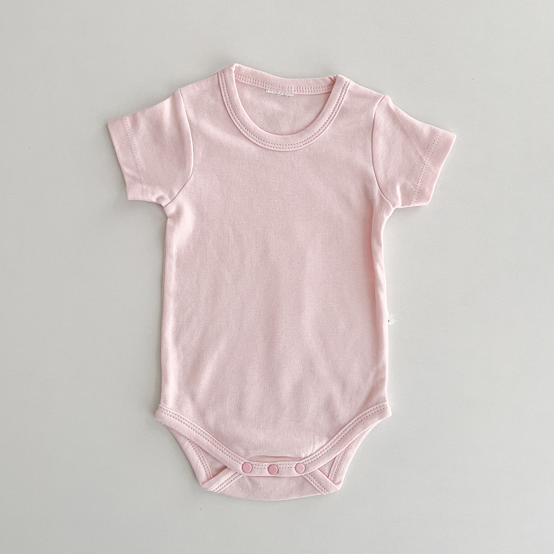 POWDER PINK PLAIN ONESIE