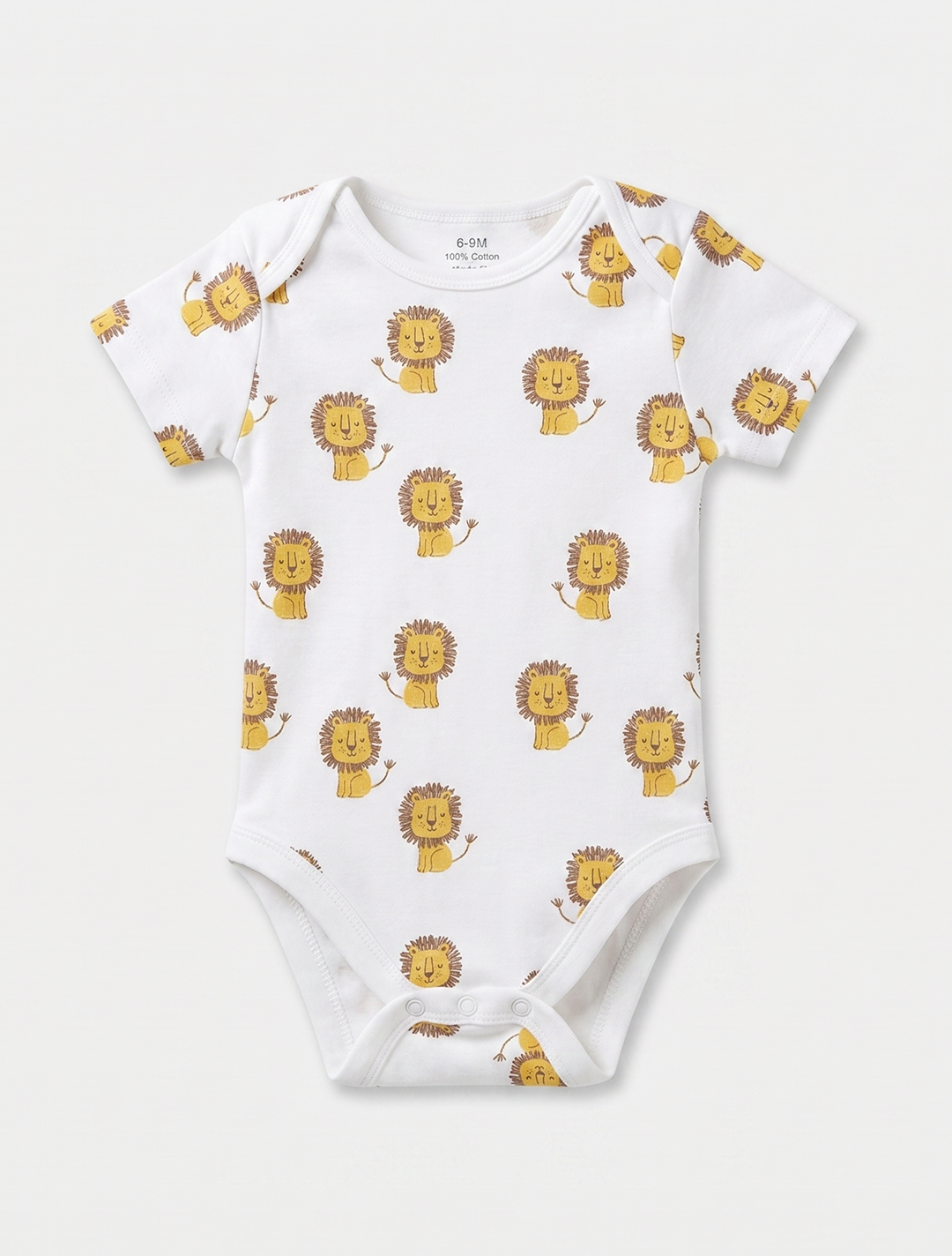 WHITE LION PRINTED ONESIE