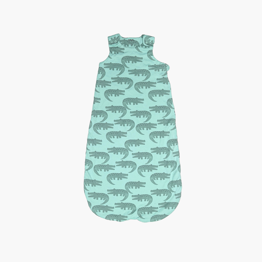 GREEN CROCODILE PATTERN SLEEPING BAG