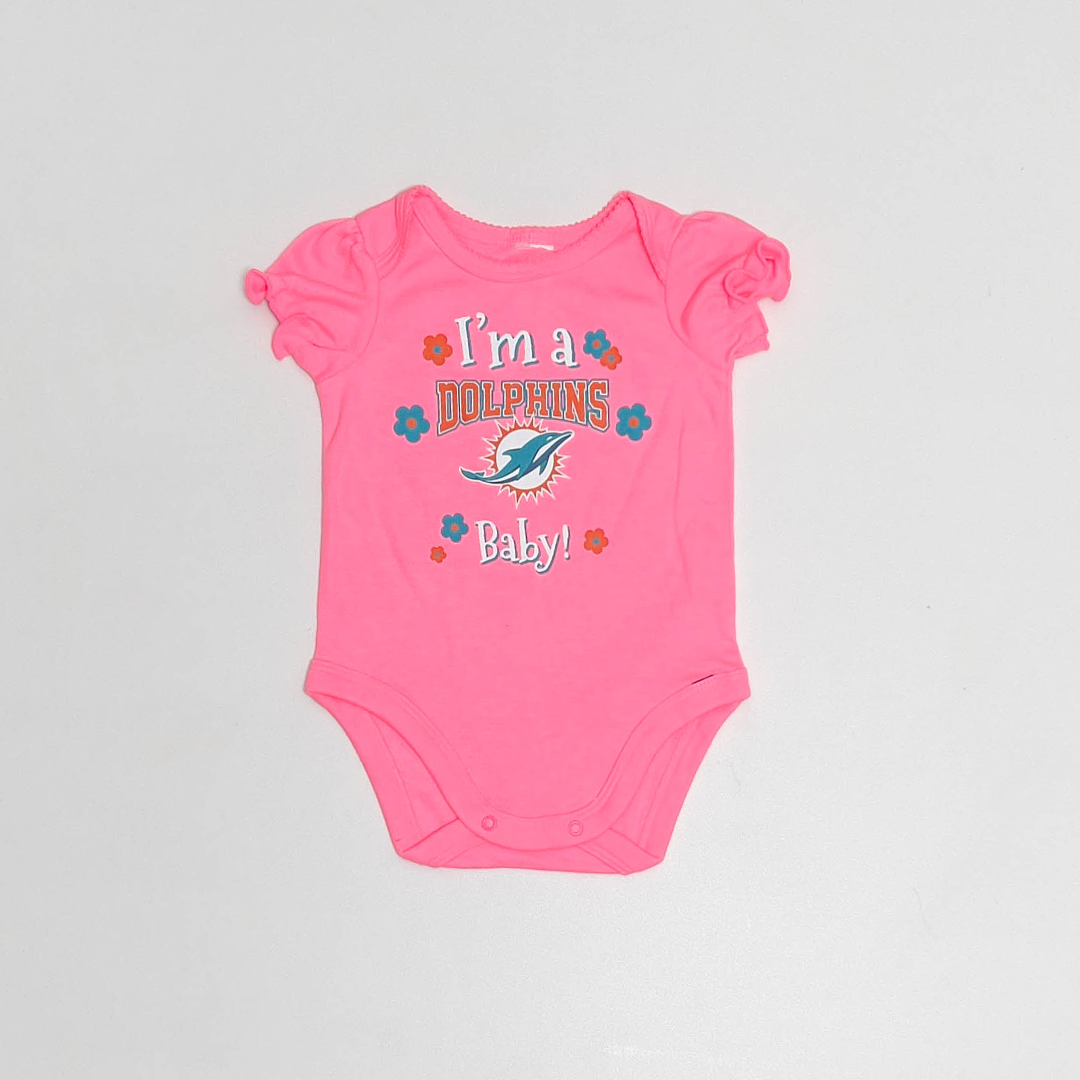HOT PINK PATTERNED ONESIE