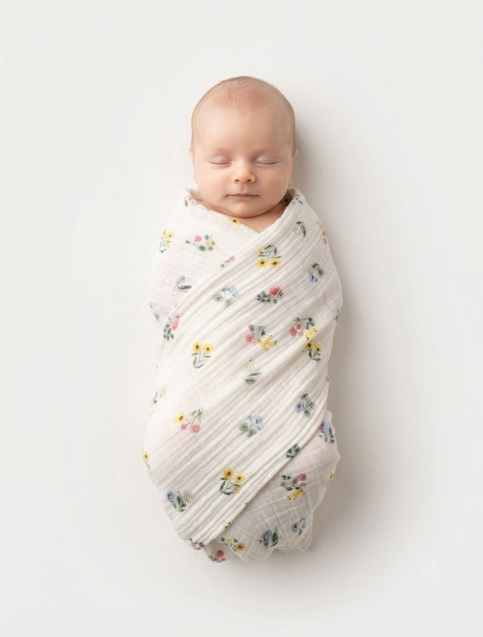 Wildflower Meadow – Muslin Swaddle
