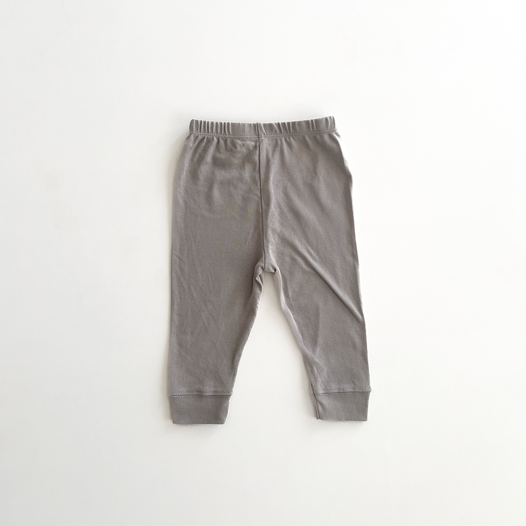 GREY PLAIN COTTON PANTS