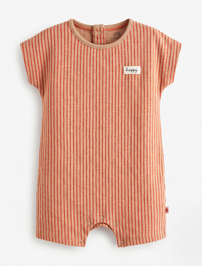 Red stripes boys jumpsuit