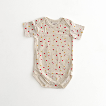 FRUIT PRINT COTTON ONESIE