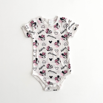 DISNEY BABY PINK MICKEY MOUSE ONESIE