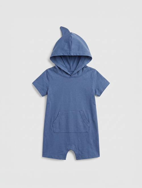 Blue hooded fancy jumpsuit