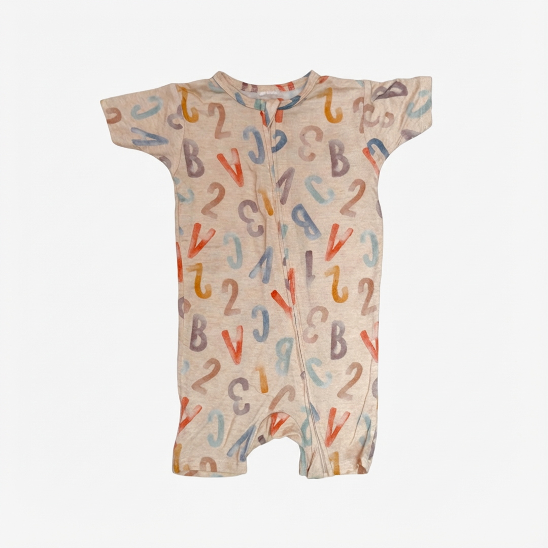 BEIGE PRINTED VISCOUS ZIPPER JUMPSUIT