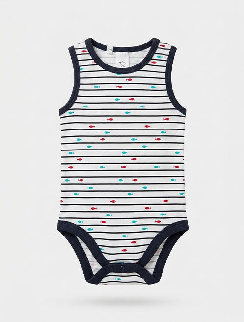 Black stripes onesie