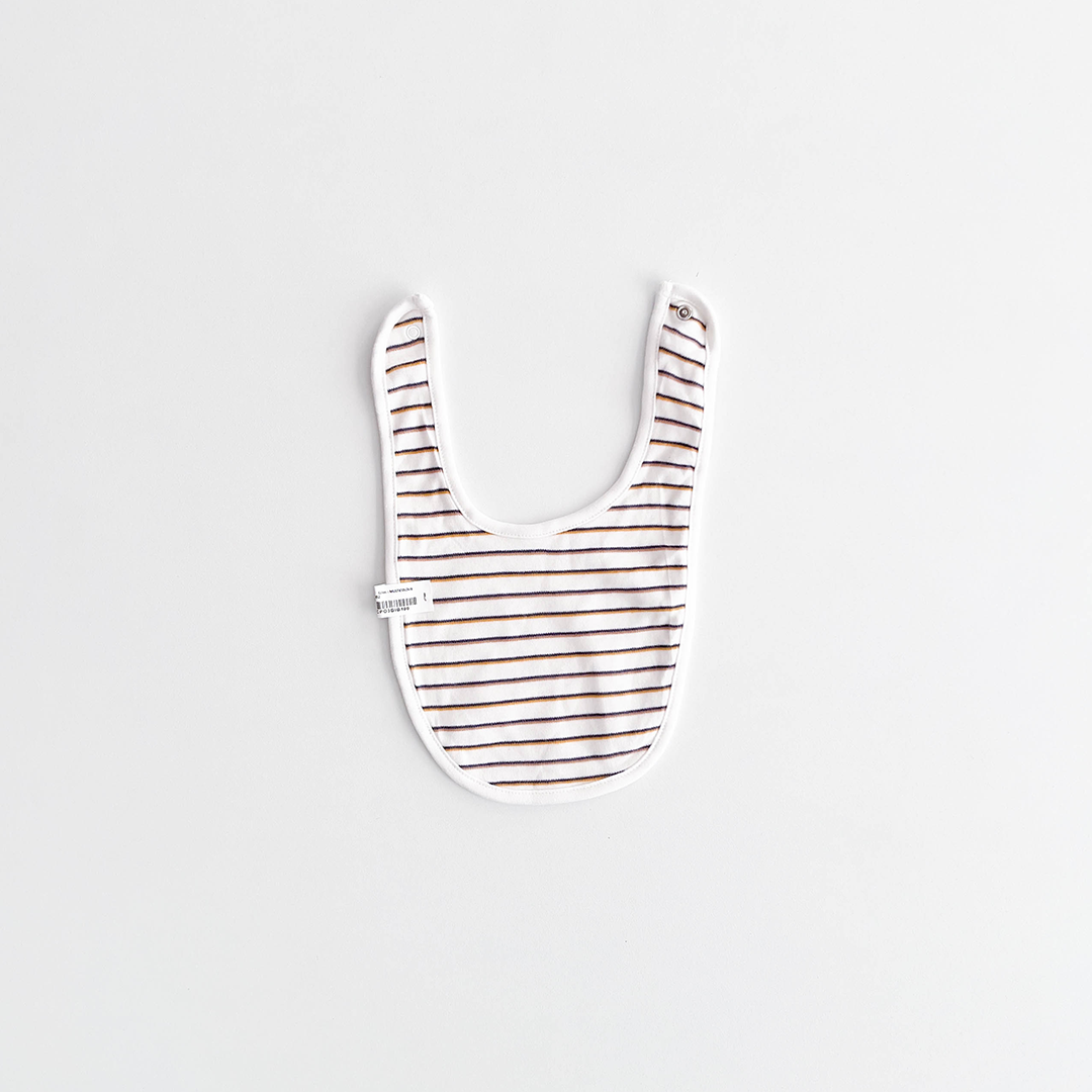 BLUE STRIPED ROUND BIB