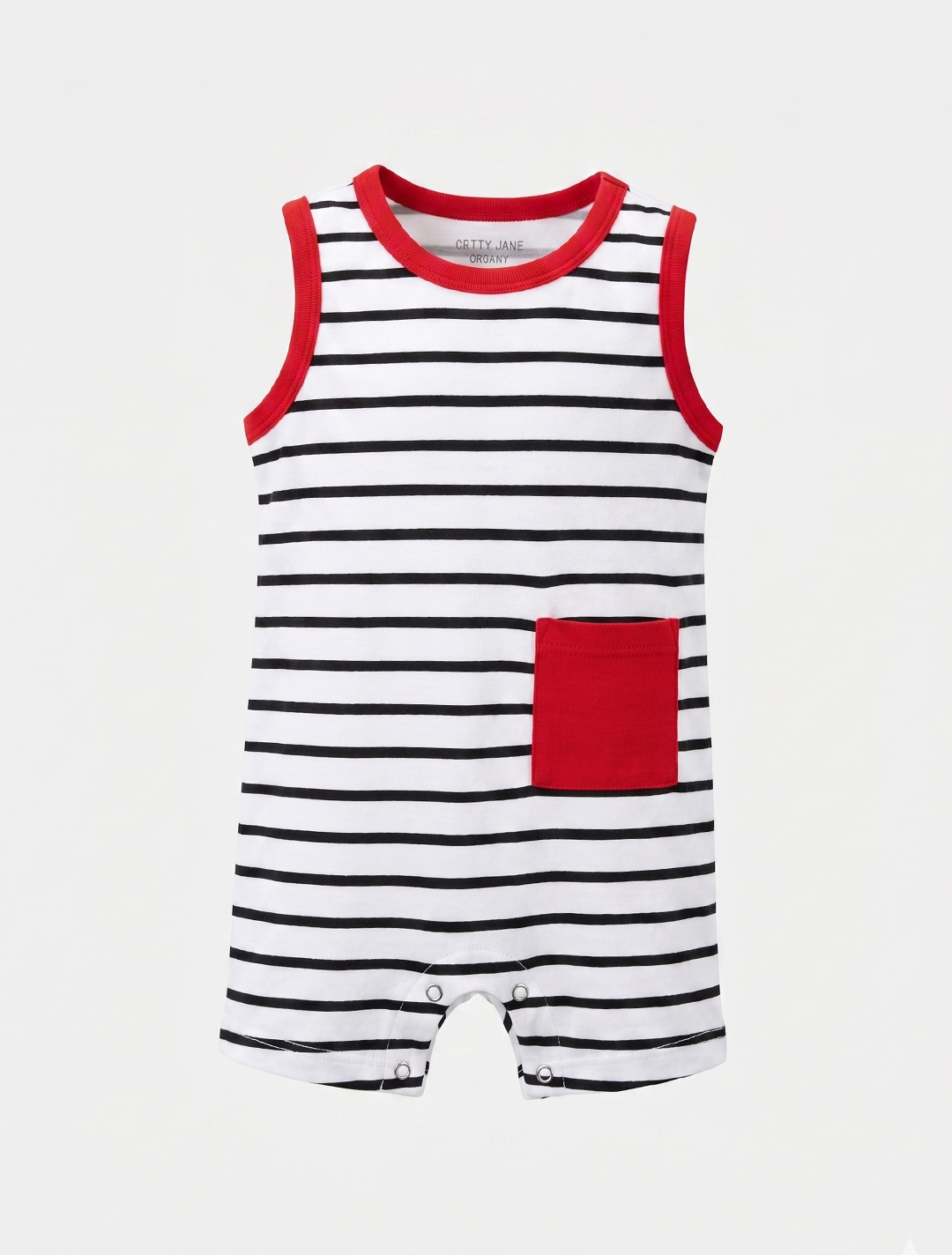 STRIPED RED JUMPSUIT