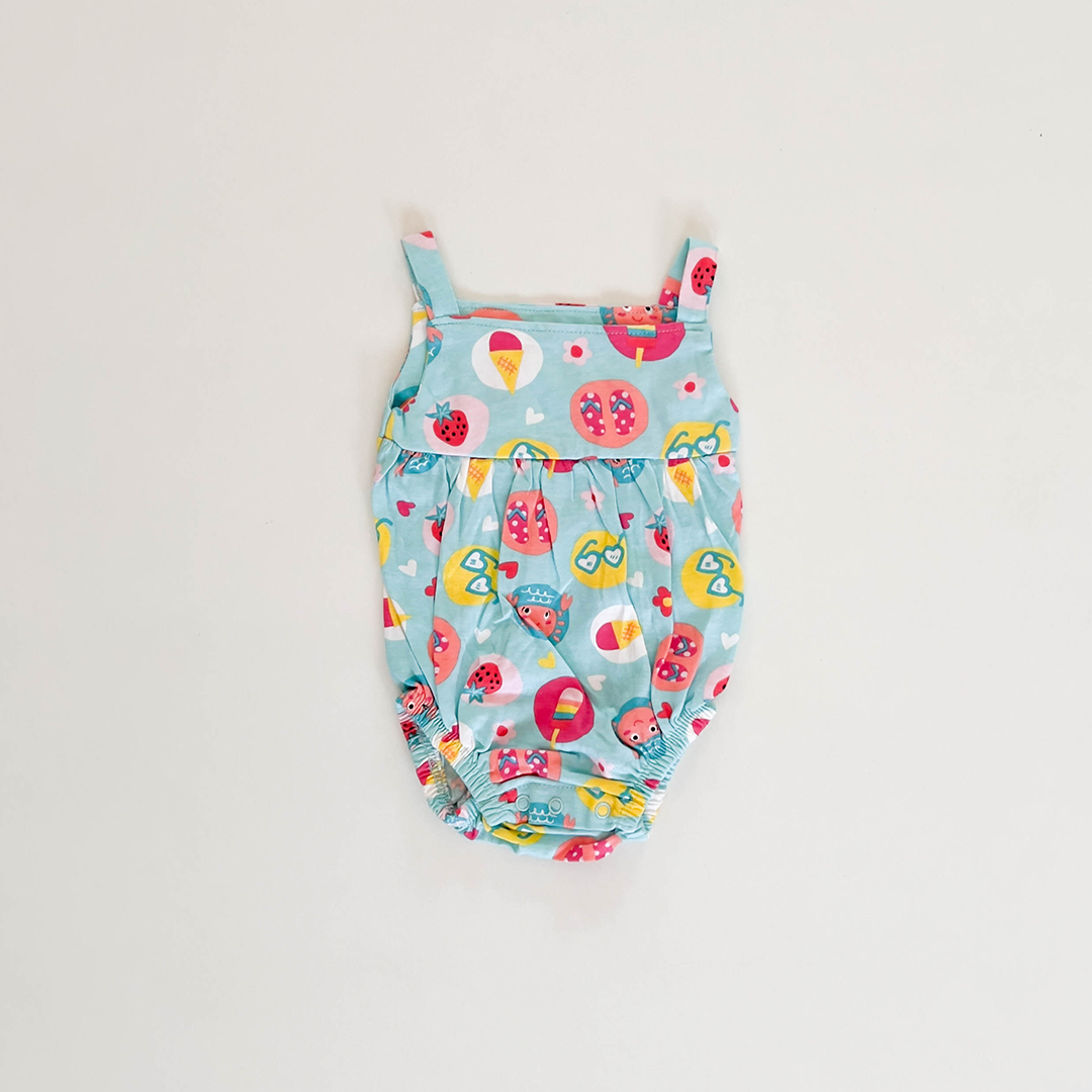 BLUE PRINTED ONESIE