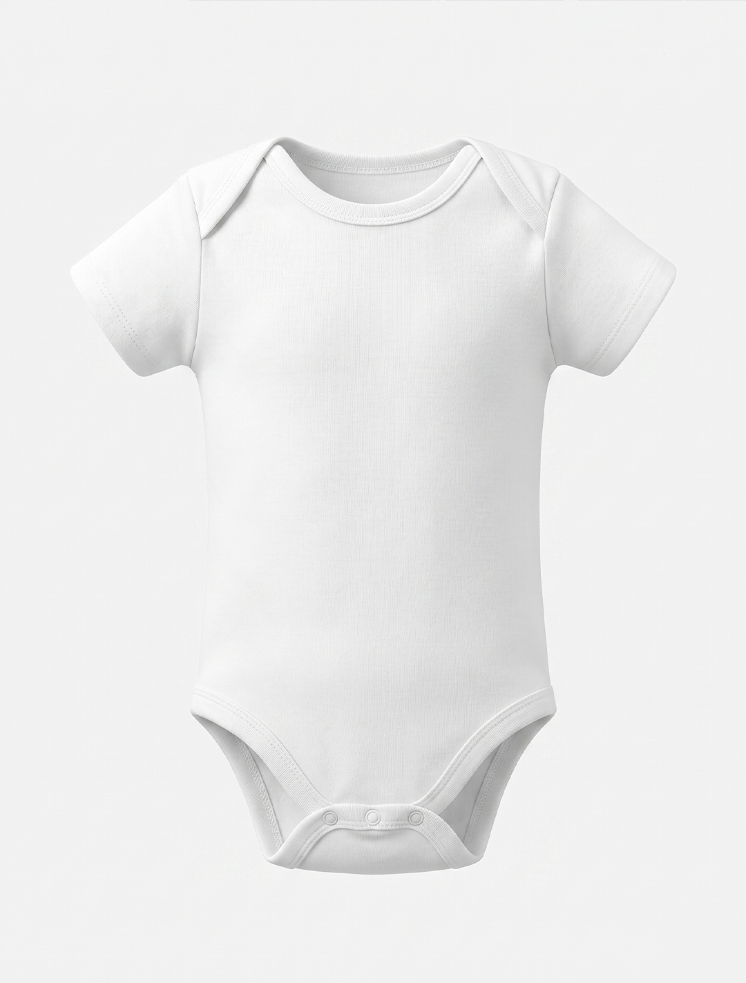 WHITE PLIAN ONESIE