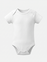 WHITE PLIAN ONESIE