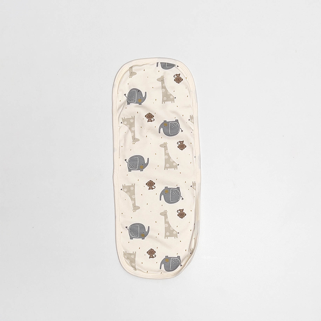 OFF WHITE ANIMAL PRINTED BURP CLOTH